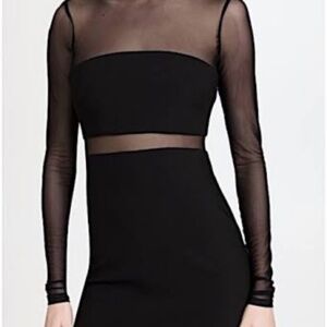 NWT LIKELY ABOVE THE KNEE SEMI SHEER ANDIE DRESS  $238.00, BLACK, SIZE 4